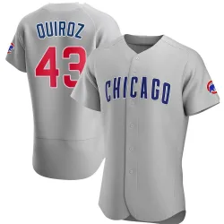 Chicago Cubs Esteban Quiroz Gray Authentic Men's Road Player Jersey