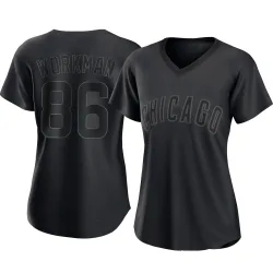 Chicago Cubs Gage Workman Black Authentic Women's Pitch Fashion Player Jersey