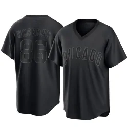 Chicago Cubs Gage Workman Black Replica Men's Pitch Fashion Player Jersey