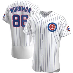 Chicago Cubs Gage Workman White Authentic Men's Home Player Jersey