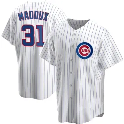 Chicago Cubs Greg Maddux White Replica Youth Home Player Jersey