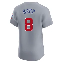 Chicago Cubs Ian Happ Gray Elite Men's Road Player Jersey