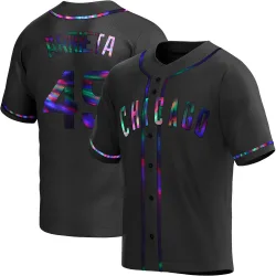 Chicago Cubs Jake Arrieta Black Holographic Replica Men's Alternate Player Jersey