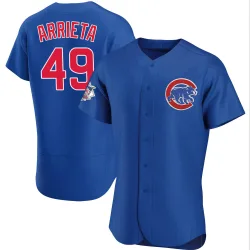 Chicago Cubs Jake Arrieta Royal Authentic Men's Alternate Player Jersey