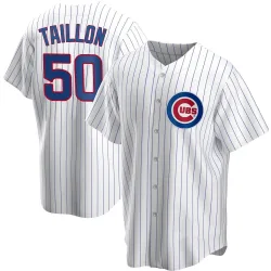 Chicago Cubs Jameson Taillon White Replica Men's Home Player Jersey