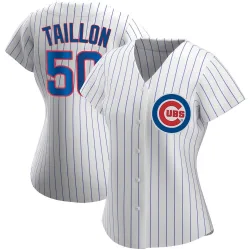 Chicago Cubs Jameson Taillon White Replica Women's Home Player Jersey