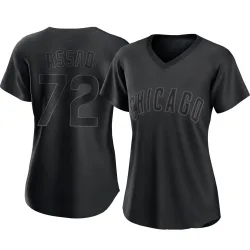 Chicago Cubs Javier Assad Black Authentic Women's Pitch Fashion Player Jersey