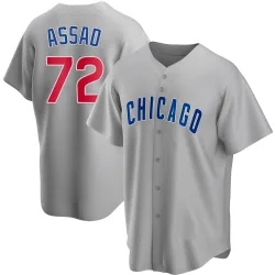 Chicago Cubs Javier Assad Gray Replica Men's Road Player Jersey