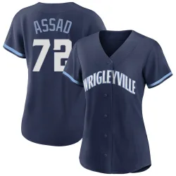 Chicago Cubs Javier Assad Navy Authentic Women's 2021 City Connect Player Jersey