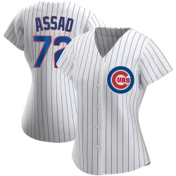 Chicago Cubs Javier Assad White Authentic Women's Home Player Jersey