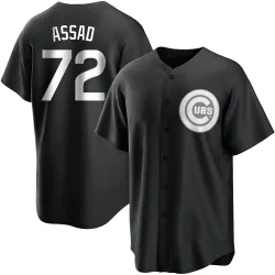 Chicago Cubs Javier Assad White Replica Youth Black/ Player Jersey