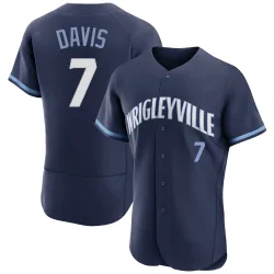 Chicago Cubs Jody Davis Navy Authentic Men's 2021 City Connect Player Jersey