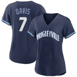 Chicago Cubs Jody Davis Navy Authentic Women's 2021 City Connect Player Jersey