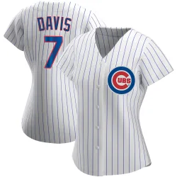 Chicago Cubs Jody Davis White Authentic Women's Home Player Jersey