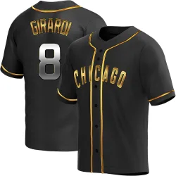 Chicago Cubs Joe Girardi Black Golden Replica Men's Alternate Player Jersey