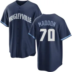 Chicago Cubs Joe Maddon Navy Replica Men's 2021 City Connect Player Jersey