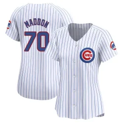 Chicago Cubs Joe Maddon White Limited Women's Home Player Jersey