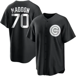 Chicago Cubs Joe Maddon White Replica Youth Black/ Player Jersey