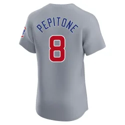 Chicago Cubs Joe Pepitone Gray Elite Men's Road Player Jersey