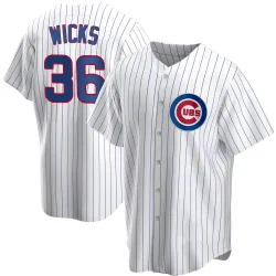 Chicago Cubs Jordan Wicks White Replica Men's Home Player Jersey