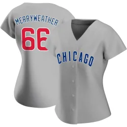 Chicago Cubs Julian Merryweather Gray Authentic Women's Road Player Jersey