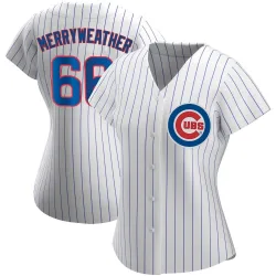 Chicago Cubs Julian Merryweather White Authentic Women's Home Player Jersey