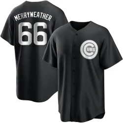 Chicago Cubs Julian Merryweather White Replica Youth Black/ Player Jersey