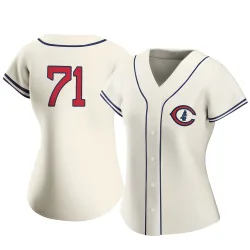 Chicago Cubs Keegan Thompson Cream Authentic Women's 2022 Field Of Dreams Player Jersey