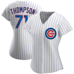 Chicago Cubs Keegan Thompson White Authentic Women's Home Player Jersey