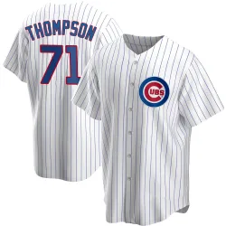 Chicago Cubs Keegan Thompson White Replica Men's Home Player Jersey