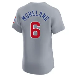 Chicago Cubs Keith Moreland Gray Elite Men's Road Player Jersey