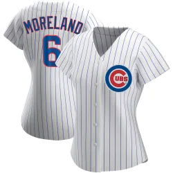 Chicago Cubs Keith Moreland White Authentic Women's Home Player Jersey