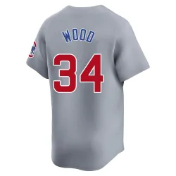 Chicago Cubs Kerry Wood Gray Limited Men's Road Player Jersey