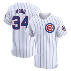 Chicago Cubs Kerry Wood White Elite Men's Home Player Jersey