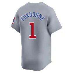 Chicago Cubs Kosuke Fukudome Gray Limited Men's Road Player Jersey