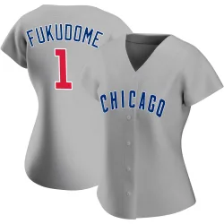 Chicago Cubs Kosuke Fukudome Gray Replica Women's Road Player Jersey