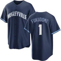 Chicago Cubs Kosuke Fukudome Navy Replica Men's 2021 City Connect Player Jersey