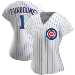 Chicago Cubs Kosuke Fukudome White Authentic Women's Home Player Jersey