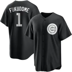 Chicago Cubs Kosuke Fukudome White Replica Youth Black/ Player Jersey