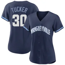 Chicago Cubs Kyle Tucker Navy Authentic Women's 2021 City Connect Player Jersey