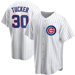 Chicago Cubs Kyle Tucker White Replica Men's Home Player Jersey