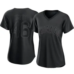 Chicago Cubs Lee Smith Black Replica Women's Pitch Fashion Player Jersey