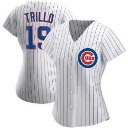 Chicago Cubs Manny Trillo White Authentic Women's Home Player Jersey