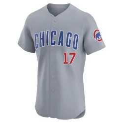 Chicago Cubs Mark Grace Gray Elite Men's Road Player Jersey