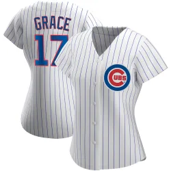 Chicago Cubs Mark Grace White Authentic Women's Home Player Jersey