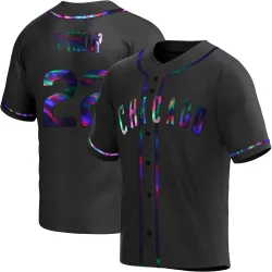 Chicago Cubs Mark Prior Black Holographic Replica Men's Alternate Player Jersey