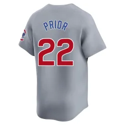 Chicago Cubs Mark Prior Gray Limited Men's Road Player Jersey