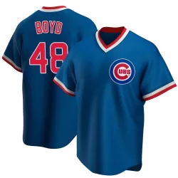 Chicago Cubs Matthew Boyd Royal Replica Youth Road Cooperstown Collection Player Jersey