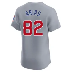 Chicago Cubs Michael Arias Gray Elite Men's Road Player Jersey