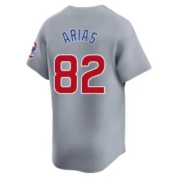 Chicago Cubs Michael Arias Gray Limited Men's Road Player Jersey